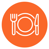 Icon täglich wechselnde Gerichte beim Mittagstisch Kiel